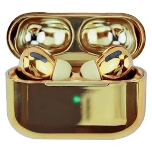 هدفون بلوتوثی اپل AirPods Pro NEW GLD با نویز کنسلینگ فعال (ANC)، درگاه شارژ USB Type-C، دارای پشتیبانی از فرمان لمسی، مقاوم در برابر رطوبت و عرق